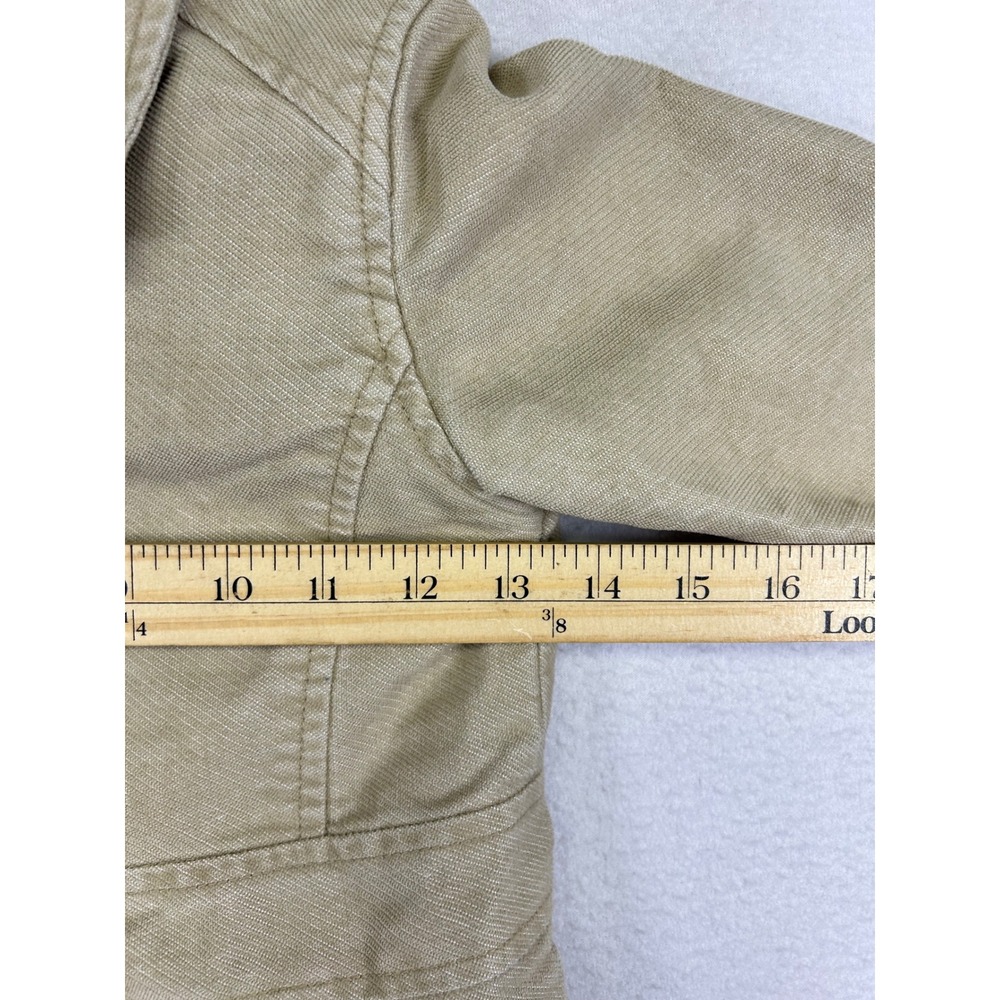 Dark‎ Academia Old Navy Kids 5T Tan Corduroy Double Breasted Peacoat Jacket - Picture 4 of 9